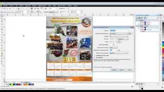 Crear calendario en Corel Draw X6 [upl. by Okimat]