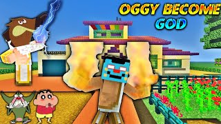 Oggy Become God In Minecraft  With Zig  Shinchan Jack  Minecraft [upl. by Ecinad453]