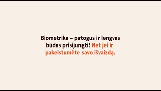 Biometrinis prisijungimas – ir „Swedbank“ programėlėje ir interneto banke [upl. by Novla815]