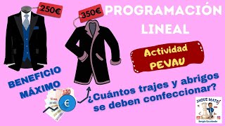 Ejercicio resuelto Programacion Lineal [upl. by Notluf772]