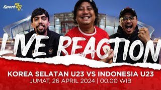 🔴 QUARTER FINALS KOREA SELATAN U23 VS INDONESIA U23 LIVE REACTION [upl. by Nosraep]