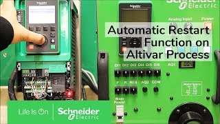 Configuring Automatic Restart Function on Altivar Process Drives  Schneider Electric [upl. by Barna129]