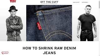 Levis Off the Cuff How to Shrink Your Levis  Tips and Tricks [upl. by Ahsekin]