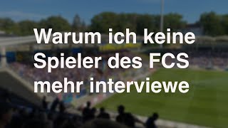 Warum das FCSBlog keine aktuellen Spieler des 1 FC Saarbrücken mehr interviewt [upl. by Sissel287]