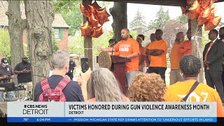 Detroit leaders community members come together for Gun Violence Awareness Month [upl. by Erotavlas]