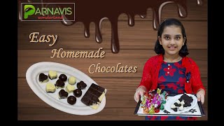 Homemade Chocolates  Chocolate Compounds  Easy to make Chocolate Recipe [upl. by Feer778]