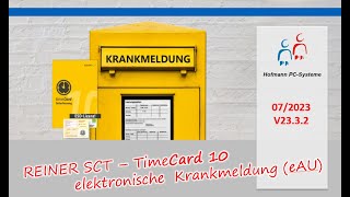 eAU elektronische Krankmeldung in der timeCard 10 Zeiterfassung [upl. by Cowley]