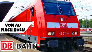 Von Au Sieg nach Köln Hbf 🚂 Mit der Br146 Im Steuerwagen 🚉 Führerstandsmitfahrt in 1080p 60Fps [upl. by Nyleaj]