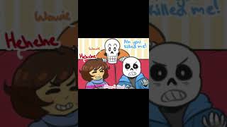 Undertale Frisk Kills Sans Comic Dub [upl. by Odnala]