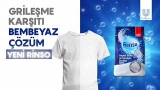 Grileşme Karşıtı Bembeyaz Çözüm Yeni Rinso Beyaz Sirke ve Çamaşır Sodası [upl. by Cirda]