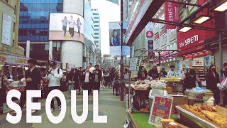 Walking in Seoul  황사 가득한 오후 명동거리 황사에도 사람은 가득 [upl. by Tripp396]