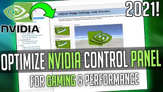 🔧How To Optimize Nvidia Graphics Card and Control Panel For Gaming amp Performance in 2021  Boost FPS [upl. by Januisz]