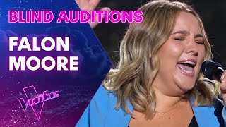 Falon Moore Performs Kelly Clarksons Piece By Piece  The Blind Auditions  The Voice Australia [upl. by Annaer]