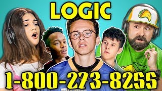 ADULTS REACT TO LOGIC  18002738255 [upl. by Acissehc]