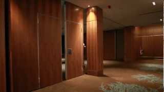 Dorma Variflex Movable Wall by Style Partitions at the Sheraton Grand Hotel in Edinburgh [upl. by Fein]