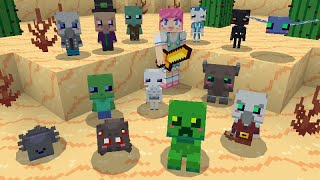 POA MERUBAH MOB DI MINECRAFT JADI LUCU [upl. by Ivar]