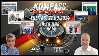 🔵💥LIVE  KOMPASS 9 Wochenrückblick mit Alexa und Stefan 💥 [upl. by Nailimixam863]