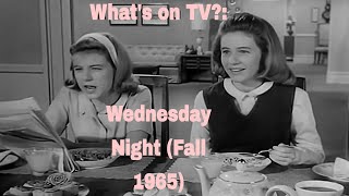 Whats on TV Wednesday Nights Fall 1965 [upl. by Eltsyrc]