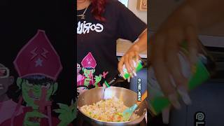 Quick amp easy fried rice recipe foodshorts shortsvideo cooking friedrice easyrecipe tiktokviral [upl. by Edecrem]