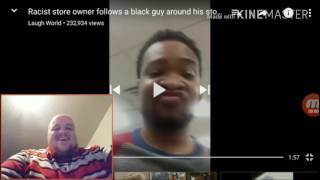 Racist store owner follows a black guy around his store reaction [upl. by Engelhart]