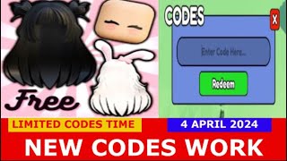 NEW CODES APRIL 4 2024 UGC DONT MOVE ROBLOX  LIMITED CODES TIME [upl. by Eidorb]