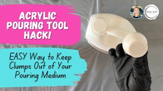 🎨 Ultimate Paint Pouring Tool Review Floetrol Jug Filter Cap Hack for Thinning Acrylic Paints🎨 [upl. by Brunk]