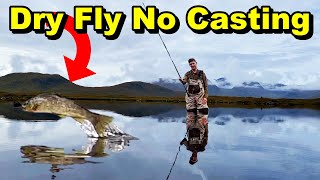 DAPPING  How to fly fish with DRY Flies with NO fishing experience the easy way [upl. by Krakow]