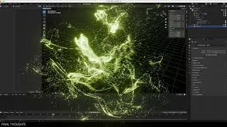 Blender Tutorial Mix Particle System and Geo String Nodes forSPARKS [upl. by Ycal]