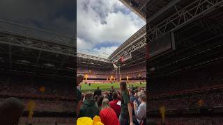 Fire display in Principality Stadium Cardiff [upl. by Eddana]