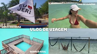 VLOG DE VIAGEM FORTALEZA Jericoacoara em 1 dia lago do paraíso buraco azul [upl. by Quinton498]