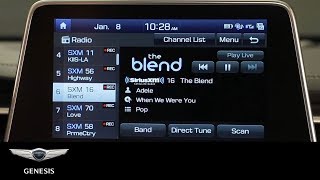 Changing Stations in SXM  Genesis G70  HowTo  Genesis USA [upl. by Loresz]