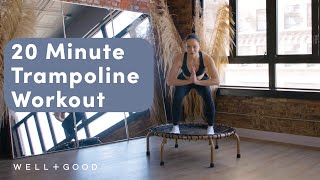 20 Minute LowImpact Rebounder Workout For Beginners  Good Moves  WellGood [upl. by Darken]