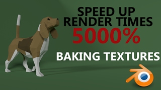 Speed up render times 5000  baking textures  blender  cycles [upl. by Ana]