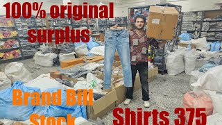 100 original export surplus 90 Big brands  Mens garments in delhi As apparel  Surplus in delhi [upl. by Selrahc]