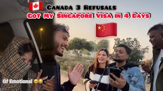 After 3 Refusals Of Canada🇨🇦  Finally Got My Singapore🇨🇳 Visa in 4 Days [upl. by Stephanie553]