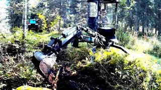 Full Story  Digging Road Pipe Layer with tiny Towable Backhoe [upl. by Carlos]