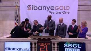 South Africas Sibanye Gold Limited Celebrates NYSE Listing [upl. by Vezza]