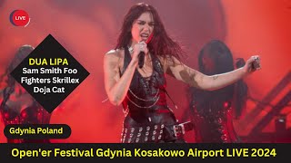 Dua Lipa Opener Festival 2024  Dua Lipa Opener 2024 Gdynia Poland  Dua Lipa Tour Show Live 4k HD [upl. by Ezekiel165]