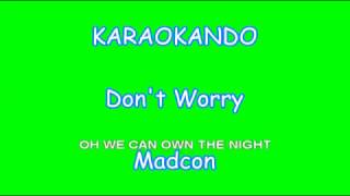 Karaoke Internazionale  Dont Worry  Madcon  Lyrics [upl. by Ailesor]