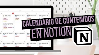 Cómo crear un Calendario de Contenido para Redes Sociales con Notion  Anngi Avila [upl. by Arodnahs44]