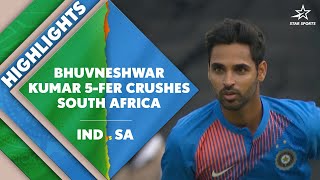 Shikhar Dhawan Masterclass Bhuvneshwar Kumar Magic Dominated South Africa in 2018 [upl. by Aihseuqram]