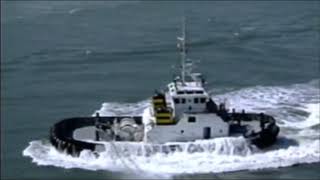 Tugboat Almost Capsizes  Indirect Towing Goes Wrong [upl. by Lindley]