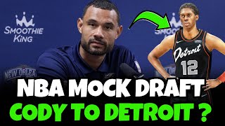 Reacting To Bleacher Reports Latest 2024 NBA Mock Draft  Detroit Pistons Selecting A SF At 5 [upl. by Alyehc]