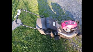 Honda mower GCV 170 Start up tutorial and demonstration [upl. by Onfre]