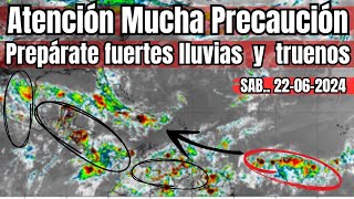 Aviso fuertes lluvias pendientes por inundaciones en difretnes países clima envivo tormenta [upl. by Aianat259]