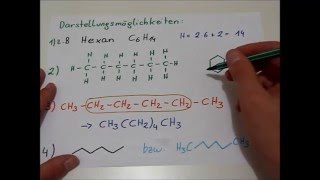Nomenklatur und Darstellung der nAlkane [upl. by Ahsinert]