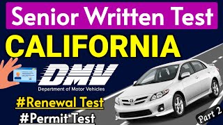 DMV Written Exam 2024  dmv written test online  DMV Renewal Test for Seniors californiadmvtest [upl. by Anilecram]