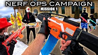 NERF OPS FORTNITE CAMPAIGN  MISSION 1 Nerf First Person Shooter [upl. by Valer]