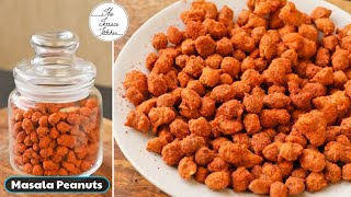 10 Minutes Masala Peanuts Recipe  Besan Coated Masala Peanuts  Easy Snack  The Terrace Kitchen [upl. by Reifinnej93]