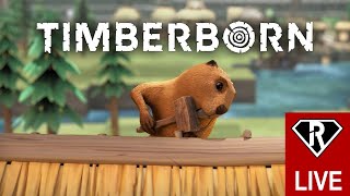 🔴 An Bäumen Nagen und Dämme errichten in Timberborn LIVE 🔴 [upl. by Karylin]